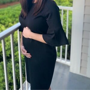 Pinkblush MATERNITY Black Flare Sleeve Dress